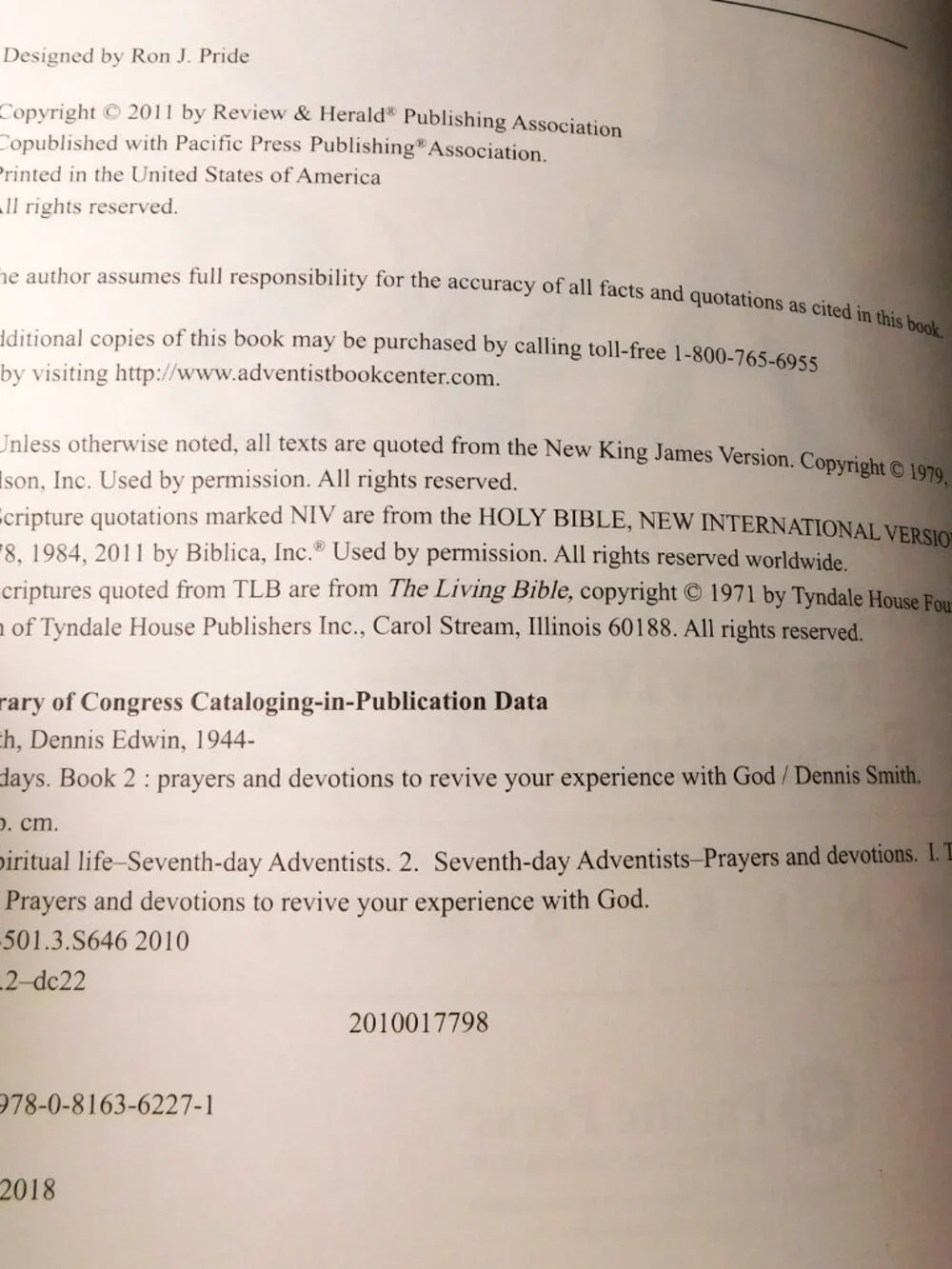 40 Days Prayers & Devotions to Revive Your Experience w/ God By Dennis Smith PB